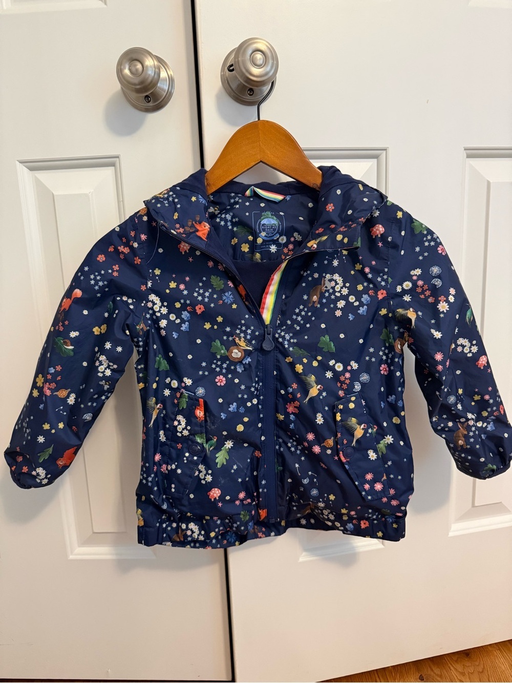 Joules Girls Forest lightweight waterproof jacket Size 5 Years